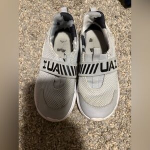 Under Armour Black and Gray Slip-On Shoes